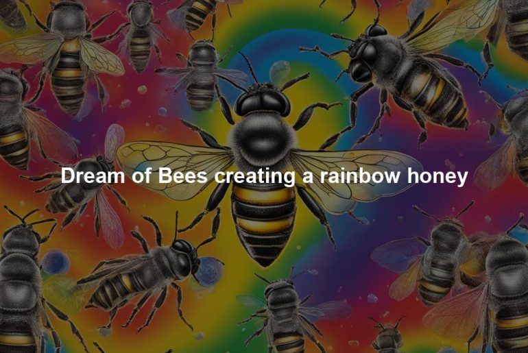 Dream of Bees creating a rainbow honey