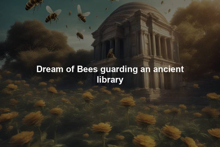 Dream of Bees guarding an ancient library