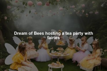 Dream of Bees hosting a tea party with fairies