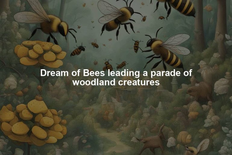 Dream of Bees leading a parade of woodland creatures