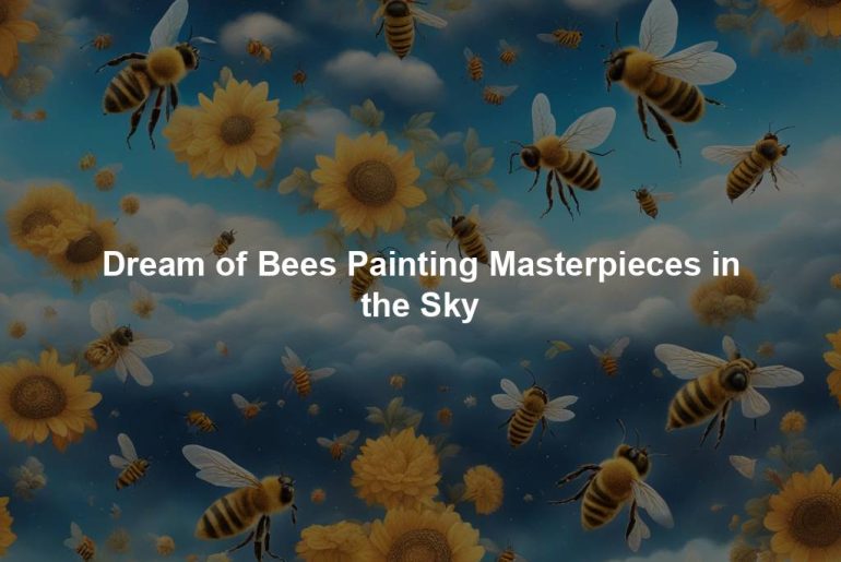 Dream of Bees Painting Masterpieces in the Sky