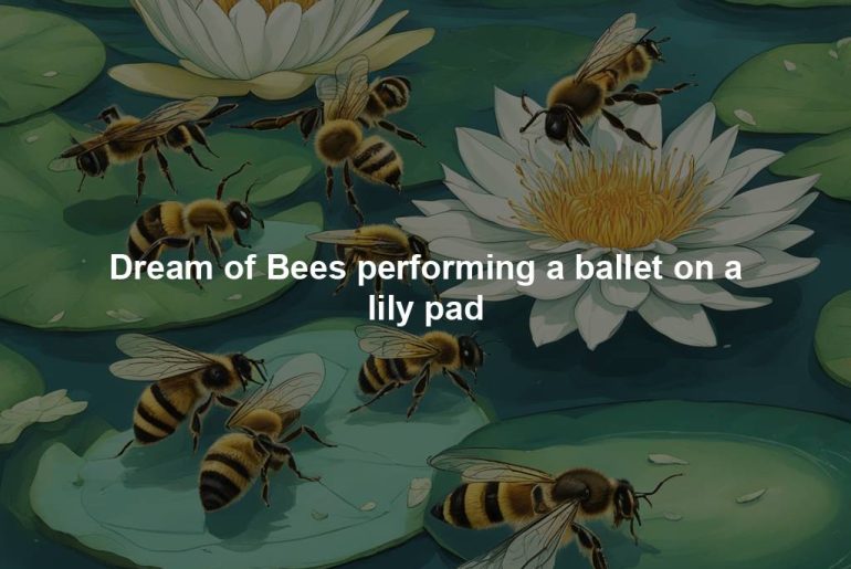 Dream of Bees performing a ballet on a lily pad