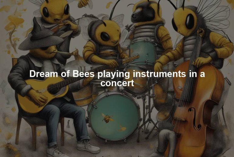 Dream of Bees playing instruments in a concert