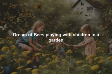 Dream of Bees playing with children in a garden