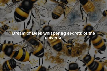 Dream of Bees whispering secrets of the universe