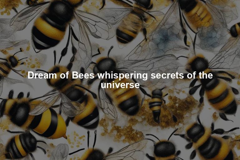 Dream of Bees whispering secrets of the universe