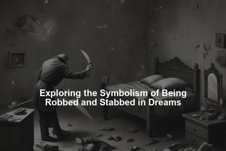 Exploring the Symbolism of Being Robbed and Stabbed in Dreams