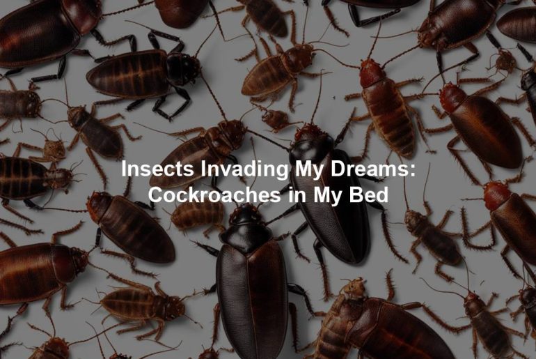 Insects Invading My Dreams: Cockroaches in My Bed