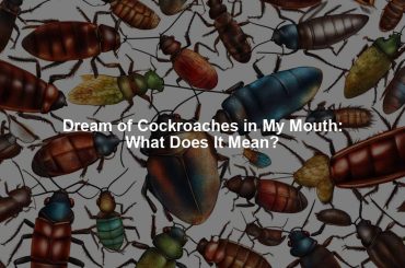 Dream of Cockroaches in My Mouth: What Does It Mean?