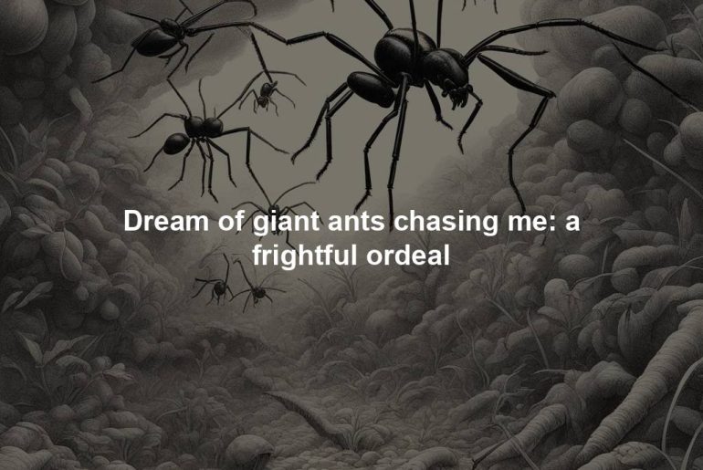 Dream of giant ants chasing me: a frightful ordeal