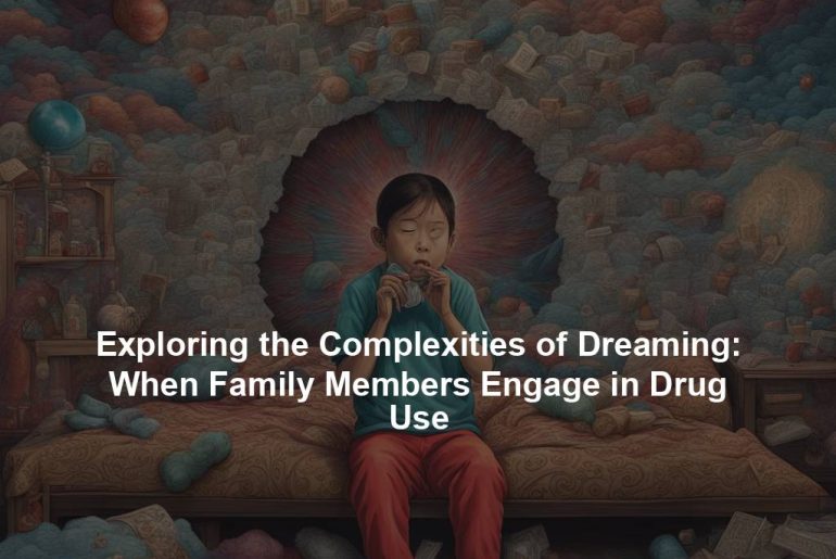 Exploring the Complexities of Dreaming: When Family Members Engage in Drug Use