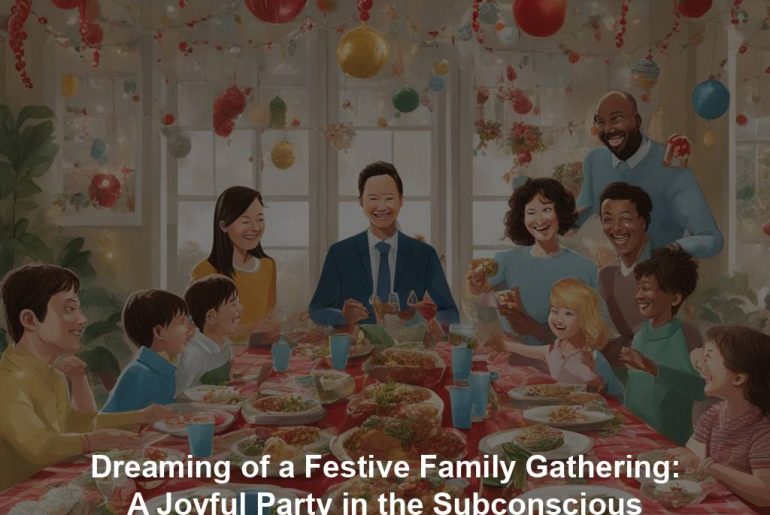 Dreaming of a Festive Family Gathering: A Joyful Party in the Subconscious