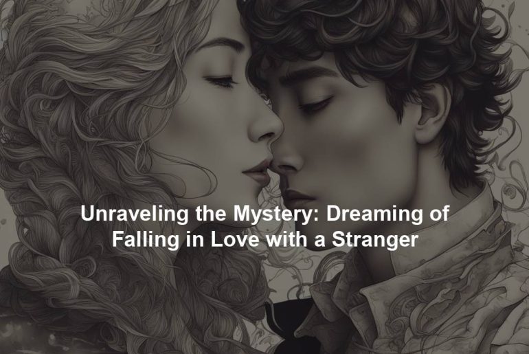 Unraveling the Mystery: Dreaming of Falling in Love with a Stranger