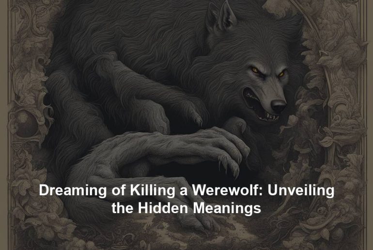 Dreaming of Killing a Werewolf: Unveiling the Hidden Meanings