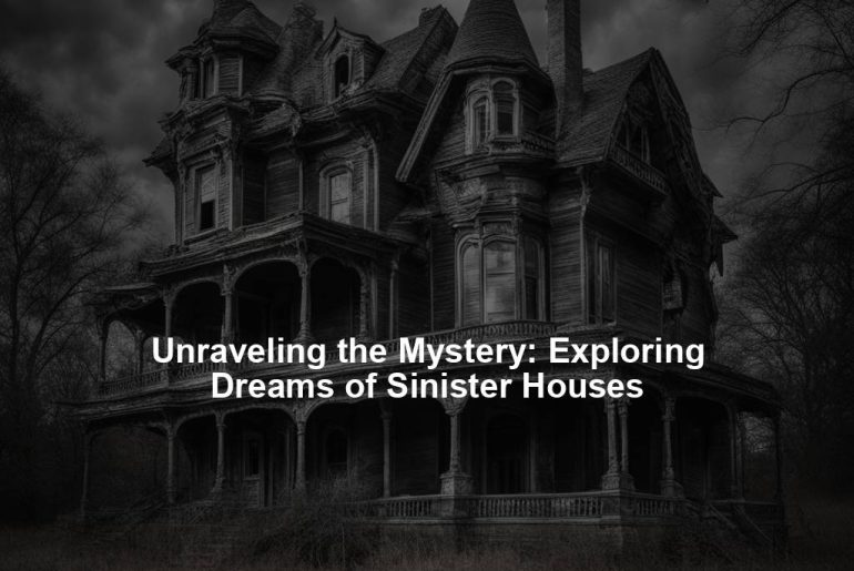 Unraveling the Mystery: Exploring Dreams of Sinister Houses