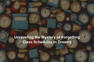 Unraveling the Mystery of Forgetting Class Schedules in Dreams