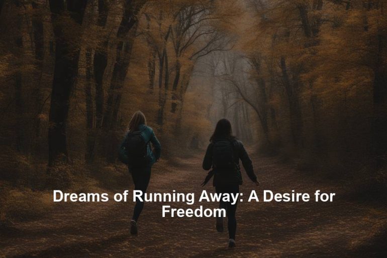 Dreams of Running Away: A Desire for Freedom