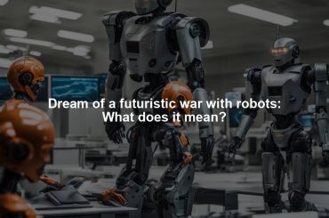 Dream of a futuristic war with robots: What does it mean?
