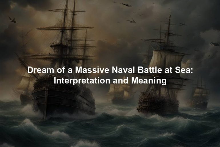 Dream of a Massive Naval Battle at Sea: Interpretation and Meaning