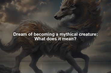 Dream of becoming a mythical creature: What does it mean?