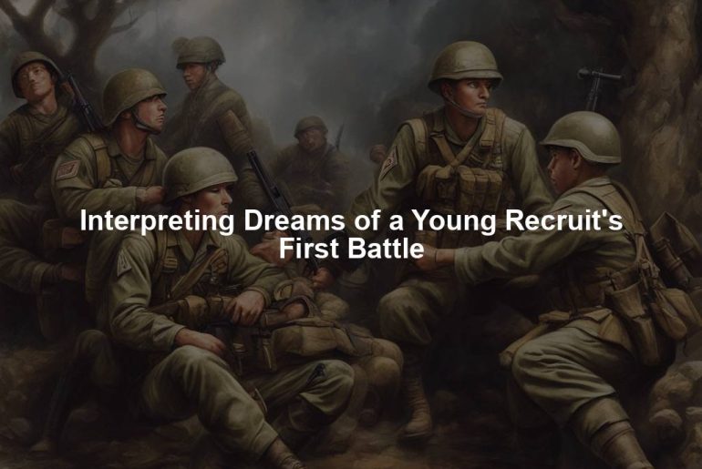 Interpreting Dreams of a Young Recruit's First Battle