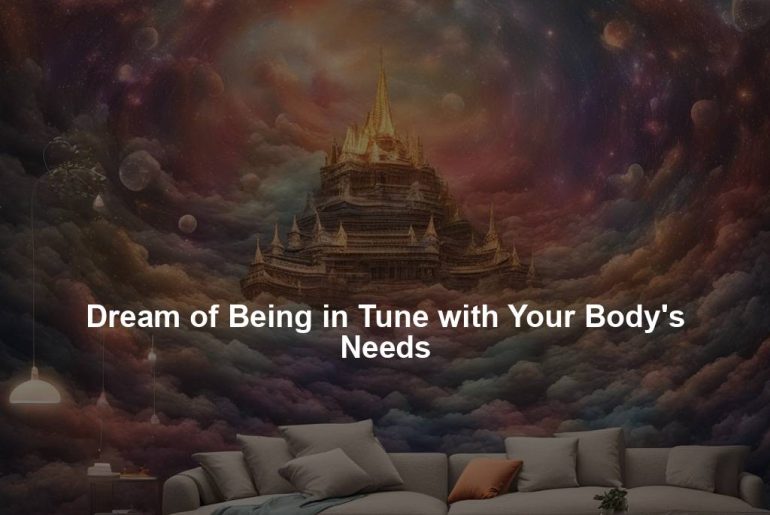 Dream of Being in Tune with Your Body's Needs