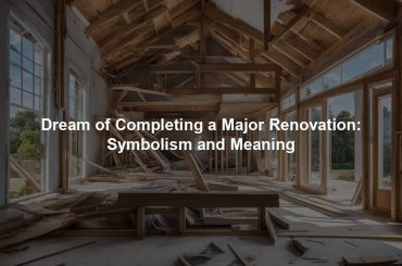 Dream of Completing a Major Renovation: Symbolism and Meaning