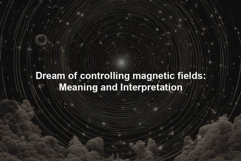 Dream of controlling magnetic fields: Meaning and Interpretation