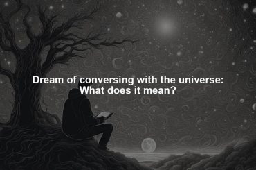 Dream of conversing with the universe: What does it mean?