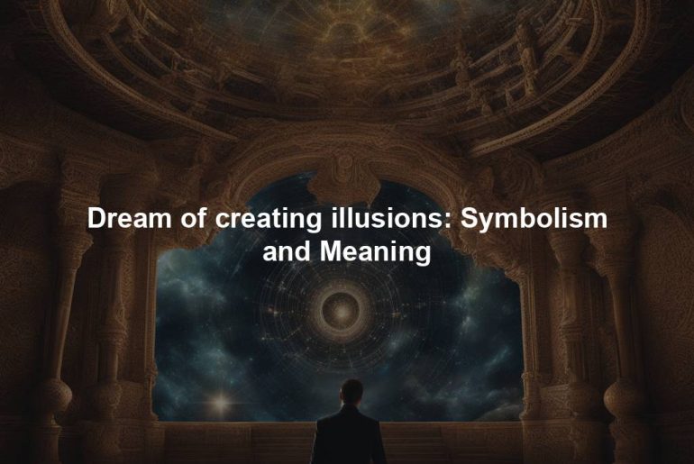 Dream of creating illusions: Symbolism and Meaning