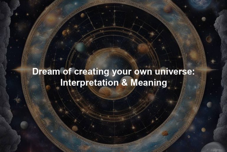 Dream of creating your own universe: Interpretation & Meaning