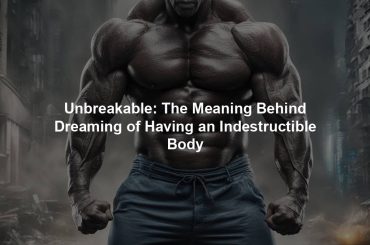 Unbreakable: The Meaning Behind Dreaming of Having an Indestructible Body