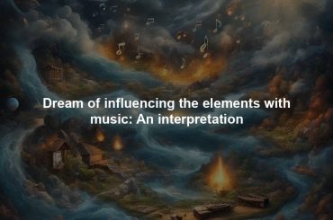 Dream of influencing the elements with music: An interpretation