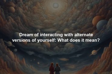 Dream of interacting with alternate versions of yourself: What does it mean?