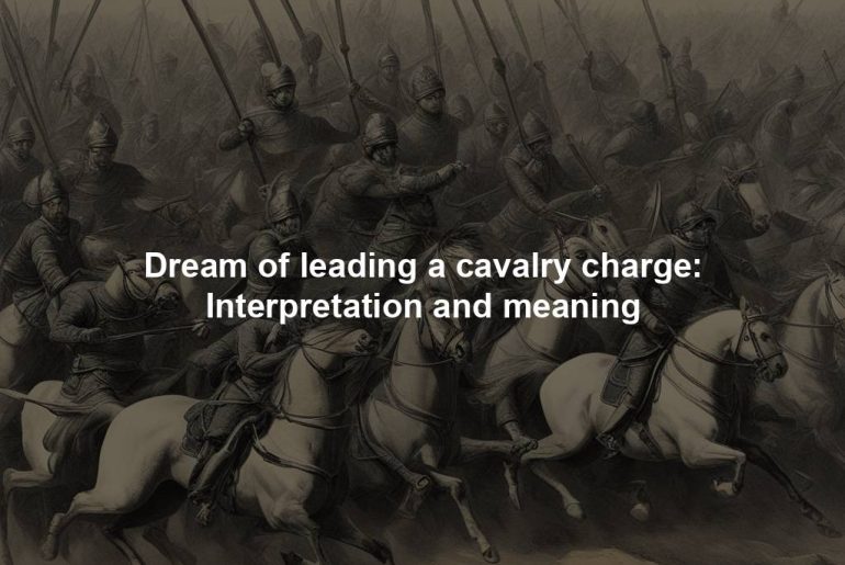 Dream of leading a cavalry charge: Interpretation and meaning