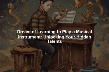 Dream of Learning to Play a Musical Instrument: Unlocking Your Hidden Talents