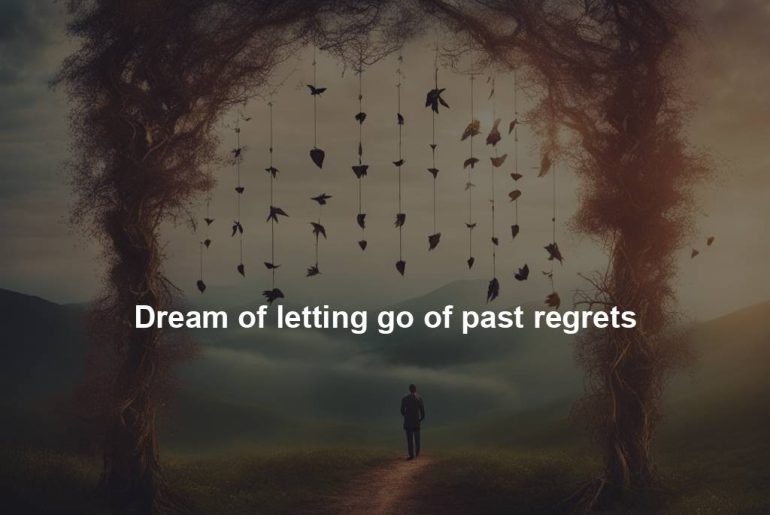 Dream of letting go of past regrets
