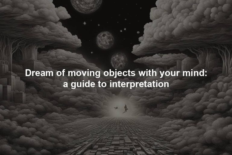 Dream of moving objects with your mind: a guide to interpretation