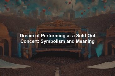 Dream of Performing at a Sold-Out Concert: Symbolism and Meaning