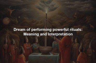 Dream of performing powerful rituals: Meaning and Interpretation