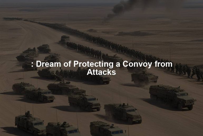 : Dream of Protecting a Convoy from Attacks