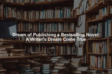 Dream of Publishing a Bestselling Novel: A Writer's Dream Come True