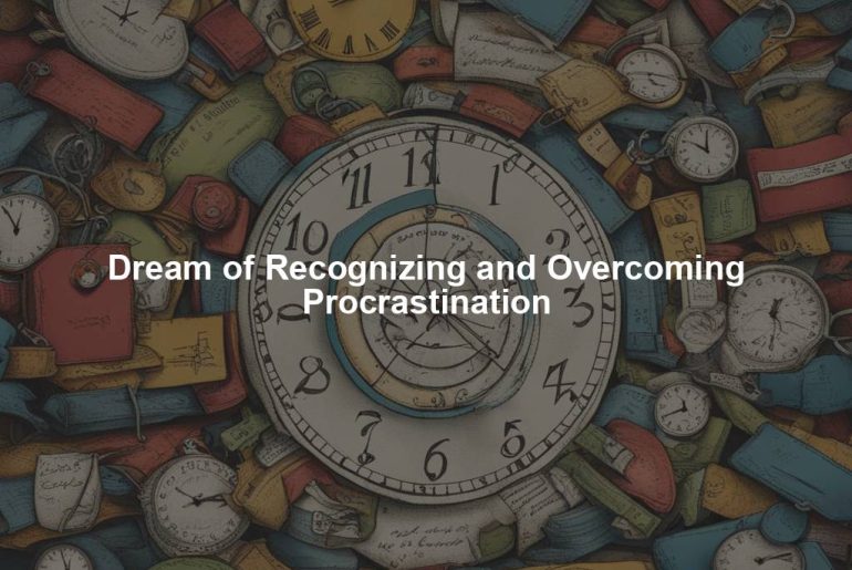 Dream of Recognizing and Overcoming Procrastination