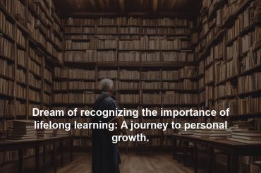 Dream of recognizing the importance of lifelong learning: A journey to personal growth.