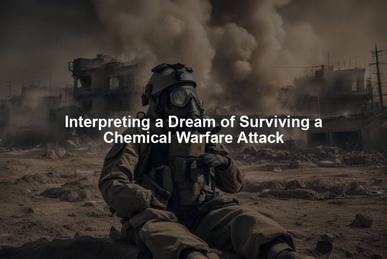 Interpreting a Dream of Surviving a Chemical Warfare Attack