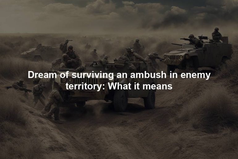 Dream of surviving an ambush in enemy territory: What it means