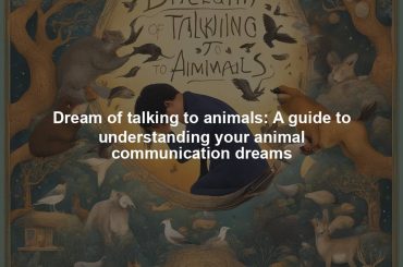 Dream of talking to animals: A guide to understanding your animal communication dreams