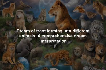 Dream of transforming into different animals: A comprehensive dream interpretation