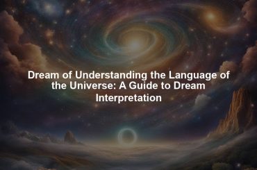 Dream of Understanding the Language of the Universe: A Guide to Dream Interpretation