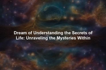 Dream of Understanding the Secrets of Life: Unraveling the Mysteries Within